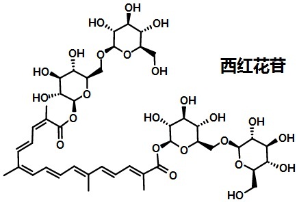 西紅花苷的結(jié)構(gòu)式